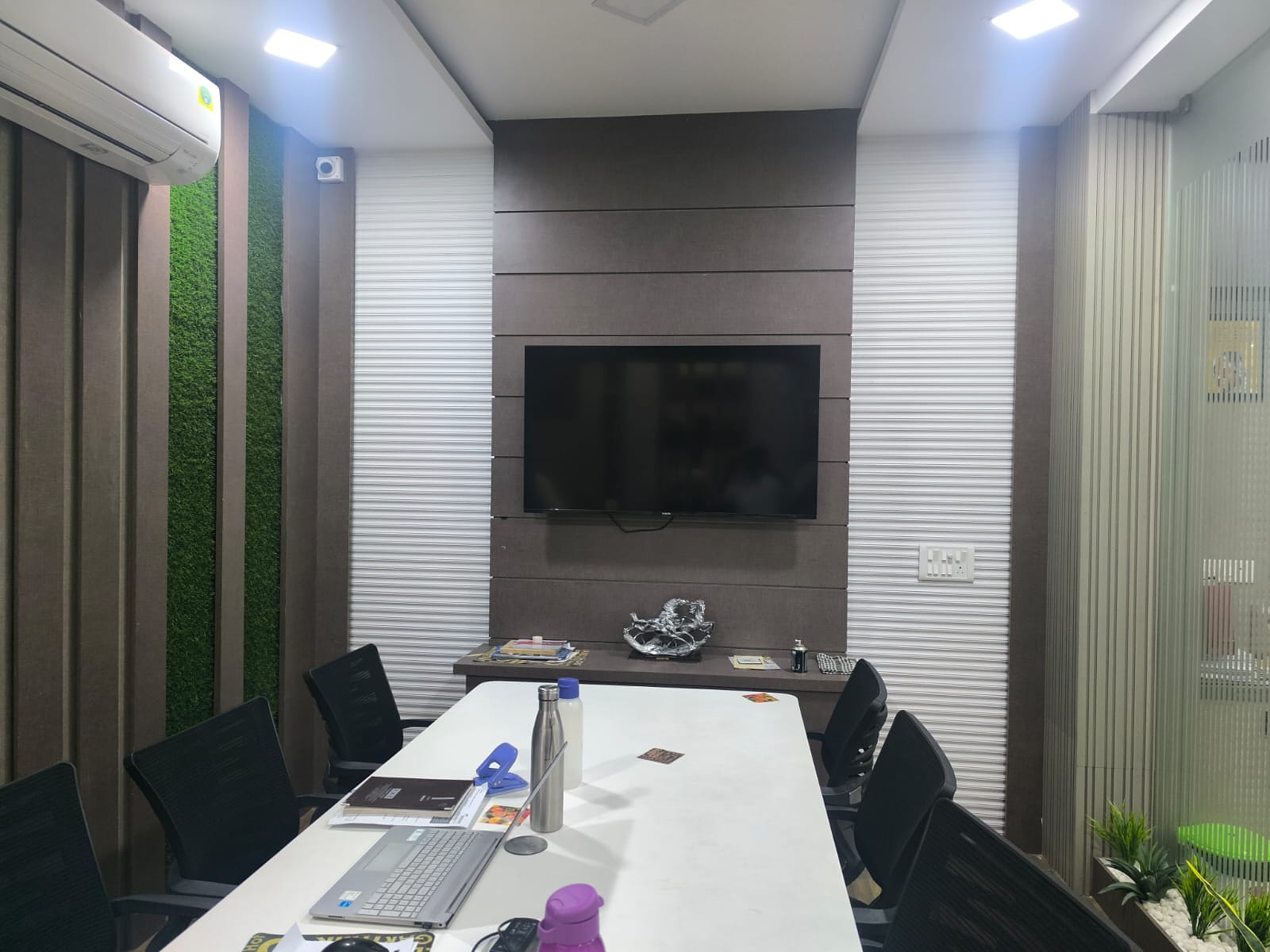 Conference room TV wall